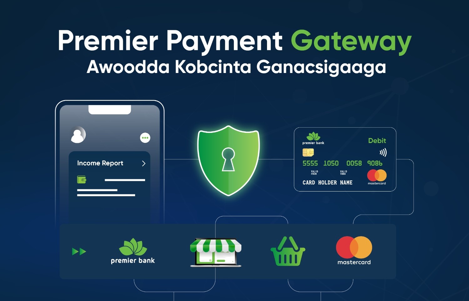 Premier Bank iyo Mastercard oo soo kordhiyay adeeg fududeynaya lacag bixinta Ganacsiyada Online-ka ah. Premier Bank iyo Mastercard oo soo kordhiyay adeeg fududeynaya lacag bixinta Ganacsiyada Online-ka ah.